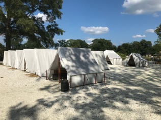 enlisted soldier tents, Yorktown